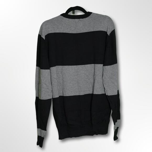 LRG Men's Black/Gray Crewneck Sweater - Size Large - Picture 2 of 6